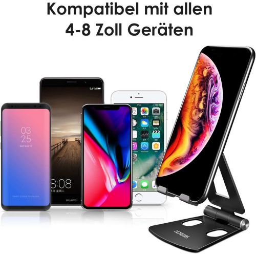  [아마존 핫딜]  [아마존핫딜]Licheers Handy Stander, Multi-Winkel Tisch Handy Halterung: Handyhalterung kompatibel mit Phone Xs Max, Xs, XR, X, 8, 7, 6 Plus, Pad Air 2 3 4, Mini 2 3 4 und Gerate von 4-8 Zoll (