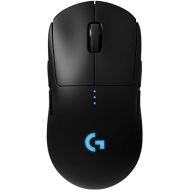 Logitech G PRO Wireless Gaming Mouse, Hero 25K Sensor, 25,600 DPI, RGB, Ultra Lightweight, 4-8 Programmable Buttons, Long Battery Life, POWERPLAY-Compatible, UK Packaging, PC/Mac - Black