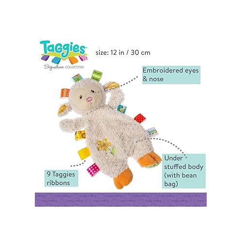  Taggies Sherbet Lamb Lovey Toy, 12 Inch (Pack of 1)