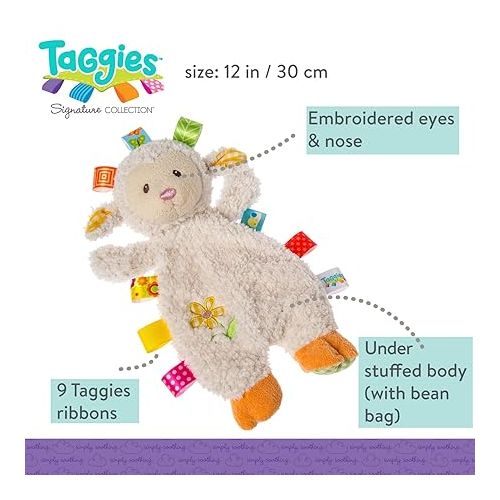  Taggies Sherbet Lamb Lovey Toy, 12 Inch (Pack of 1)
