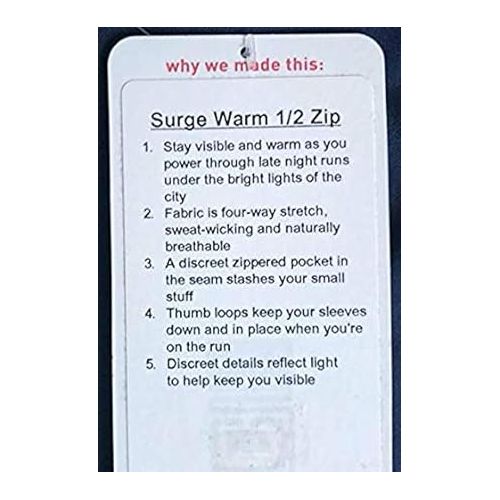  Lululemon Surge Warm 1/2 Zip - HBLK (Heathered Black) (S)