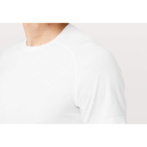  Lululemon Athletica Mens Metal Vent Tech Short Sleeve Shirt (White, XXL)