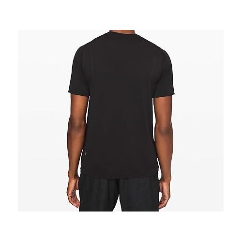  Lululemon Athletica Lululemon Mens Metal Vent Tech Short Sleeve Shirt (Black, XXL) XX Large