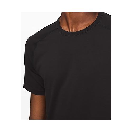  Lululemon Athletica Lululemon Mens Metal Vent Tech Short Sleeve Shirt (Black, XXL) XX Large