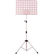 Portable Metal Music Stand Detachable Musical Instruments for Piano Violin Guitar Sheet Music Pink,Music Stand for Sheet Music