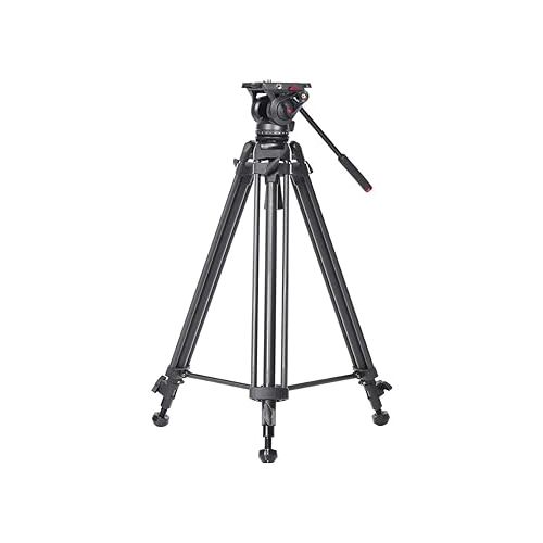  Miliboo MTT606 Professional Camera Tripod Lightweight Video Tripod/DSLR Tripod Fluid Head 2.9KG Weight Damping Video with Tripod Bag