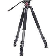 miliboo MTT703A Camera Tripod Professional Bird Watching Support 360°Panoramic with Flat Head