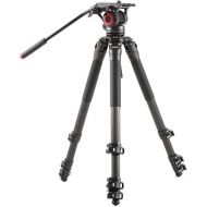 miliboo T34 Professional Bird s Shooting Camera Tripod with Fluid Head 71.2'' Height for Professional Camcorder/Video/Digital