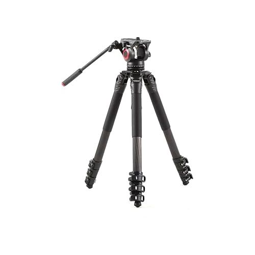  miliboo T34 Professional Bird s Shooting Camera Tripod with Fluid Head 71.2'' Height for Professional Camcorder/Video/Digital