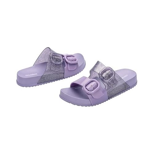  mini melissa Cozy Jelly Slides for Kids - Slip-on Jelly Shoes, Slip On Sandals for Girls, Open Toe Summer Shoes, Adjustable