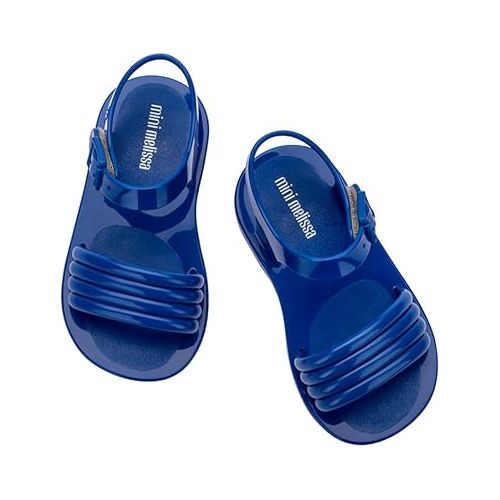  mini melissa Mar Wave Sandals for Babies & Toddlers & Big Kids - Bubble Jelly Sandal, Girls Sandals, Adjustable Buckle, Kids Jelly Shoes