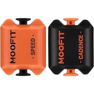 moofit Cadence Speed Sensor, Bluetooth & ANT+ Wireless RPM Cycling Spin Bike Cadence Sensor for Wahoo/Zwift/Coosporide/Rouvy/Peloton, IP67 Waterproof, Orange