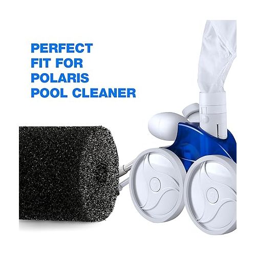  for Polaris Pool Cleaner Parts, 12 Pack Sweep Hose Tail Scrubbers Replacement for Sweep Pool Cleaner Fits Polaris 180 280 360 380 480 3900,Fits Polaris Pool Cleaner Backup Filter Parts