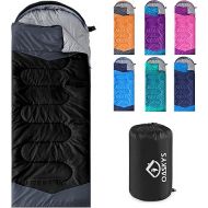 Camping Sleeping Bag - 3 Season Warm & Cool Weather - Summer Spring Fall Lightweight Waterproof for Adults Kids - Camping Gear Equipment, Traveling, and Outdoors