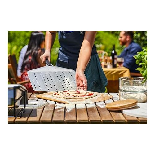  Ooni 16” Bamboo Pizza Peel - Lightweight Smooth Wooden Pizza Paddle and Serving Board - Ooni Outdoor Pizza Oven Accessories