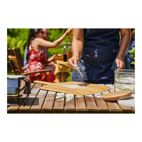  Ooni 16” Bamboo Pizza Peel - Lightweight Smooth Wooden Pizza Paddle and Serving Board - Ooni Outdoor Pizza Oven Accessories