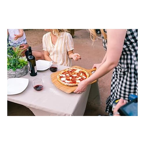  Ooni 16” Bamboo Pizza Peel - Lightweight Smooth Wooden Pizza Paddle and Serving Board - Ooni Outdoor Pizza Oven Accessories