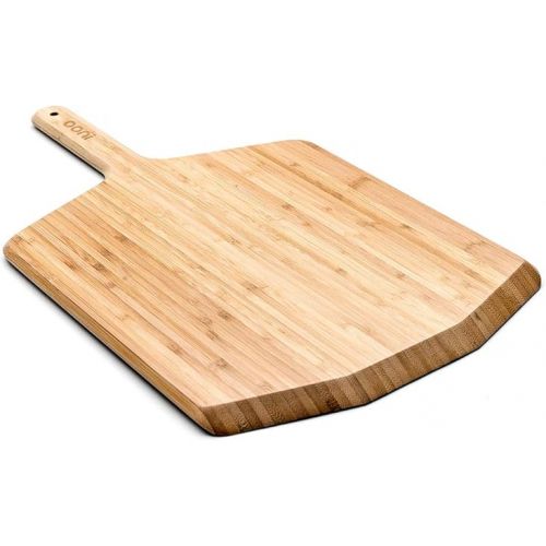  ooni 12” Bamboo Pizza Peel - Lightweight Smooth Wooden Pizza Paddle and Serving Board Outdoor Pizza Oven Accessories