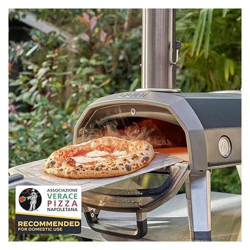  Ooni Karu 12G Multi-Fuel Outdoor Pizza Oven - Wood and Gas Outdoor Pizza Oven with Pizza Stone & Intergrated Thermometer, Pizza Oven Outdoor, Dual Fuel 12 Inch Pizza Maker, Outdoor Cooking Grill