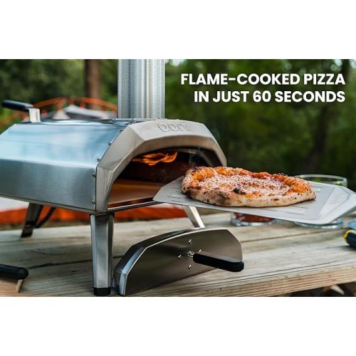  Ooni Karu 12 Multi-Fuel Outdoor Pizza Oven - Portable Wood and Gas Fired Pizza Oven with Pizza Stone, Outdoor Ooni Pizza Oven - Woodfired & Stonebaked Pizza Maker, Countertop Dual Fuel Pizza Oven