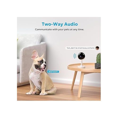  owltron Indoor Security Camera 2K, 2.4GHz WiFi Cameras for Home Security Baby Monitor Camera with Motion/Cry Detection, Pet & Dog Cam with Phone App, Night Vision, 2-Way Audio, Works with Alexa
