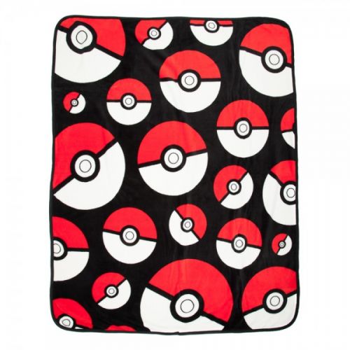 포켓몬 Pokemon Pokeball Lightweight Fleece Throw Blanket | 48 x 60 Inches