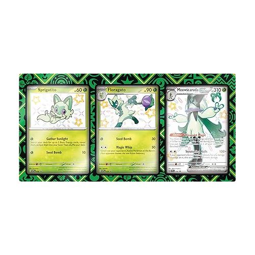 포켓몬 POKEMON TCG: Scarlet and Violet: PALDEAN Fates: POKEMON EX Premium Collection - Shiny Sprigatito