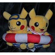 7.5" Paired Pikachu Celebrations Sailor Navy Poke Plush Pokemon Center Poke Sea