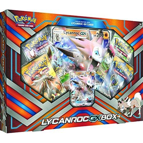 포켓몬 [아마존베스트]Pokemon TCG: 2017 Lycanroc Gx Box with 1 Foil Lycanroc Gx Card