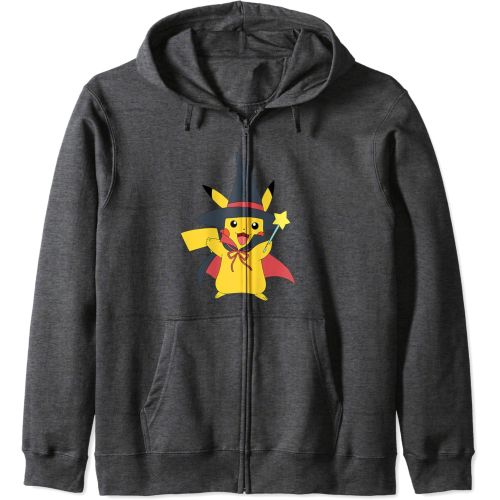 포켓몬 할로윈 용품Pokemon Halloween Pika Witch Costume Zip Hoodie