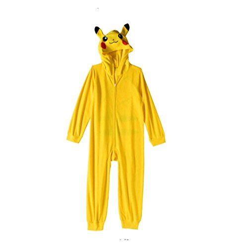 포켓몬 할로윈 용품Pokemon Pikachu Boys Costume Union Suit Pajamas 4-16