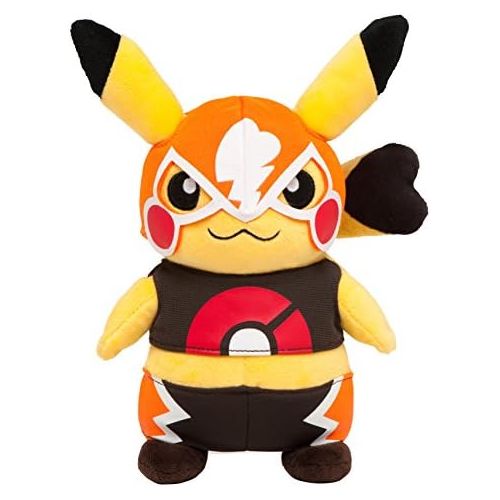 포켓몬 Cosplay Pikachu Libre Omega Ruby & Alpha Sapphire Plush Stuffed Doll Pokemon Center Mega Tokyo Exclusive [Japan Import]