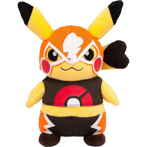 포켓몬 Cosplay Pikachu Libre Omega Ruby & Alpha Sapphire Plush Stuffed Doll Pokemon Center Mega Tokyo Exclusive [Japan Import]