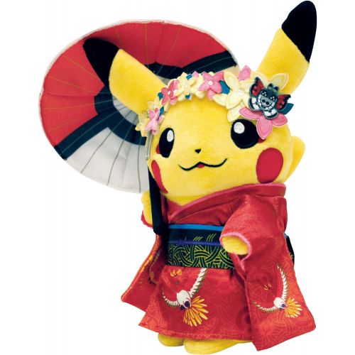 포켓몬 Pikachu Maiko Han Geisha Plush Toy 7.8 Pokemon Center Original Released In commemoration of the opening of Pokemon Center Kyoto Japan on Mar. 16, 2016. [Japan import]