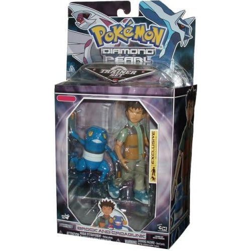 포켓몬 Pokemon Diamond and Pearl Exclusive Collector Trainer Set - Brock and Croagunk