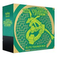 Pokemon 97712542379 Sun & Moon Elite Trainer Celestial Storm Box, Trading Card Game, Dice, Competition Coin and More