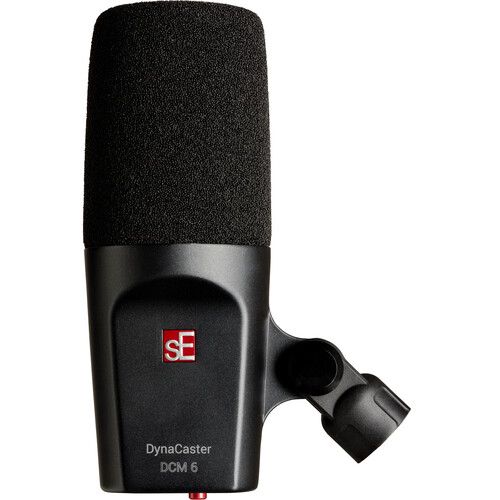  sE Electronics DynaCaster DCM6 Active Dynamic Broadcast Microphone with Mic Preamp