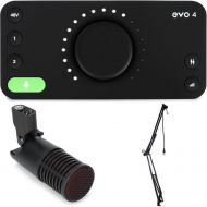 sE Electronics DynaCaster Dynamic Microphone and Audient EVO4 Podcast Bundle