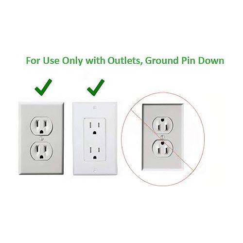  Sleek Socket - The Original & Patented Ultra-Thin Outlet Concealer with Cord Concealer Kit, 3 Outlet Power Strip, 8-Foot Cord, Universal Size, UL Certified (Ideal for Livingrooms & Bedrooms)