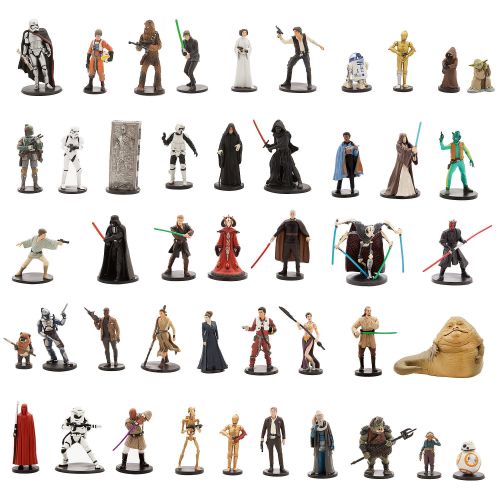 스타워즈 Disney Star Wars Star Wars Ultimate Figurine Set Action Figure Toy Playset Disney Collectible C-3PO-R2-D2-Luke Skywalker-Yoda-BB-8-Han Solo-Stormtrooper-Kylo Ren-Darth Vader-Leia-Chewy-Rey-Darth Ma