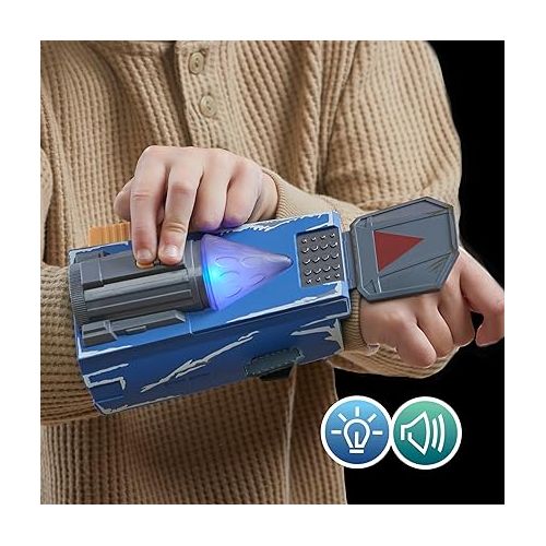 스타워즈 STAR WARS The Mandalorian Dual Attack Gauntlet, Interactive Electronic Role Play with Lights & Sounds, Toys for 5 Year Old Boys and Girls