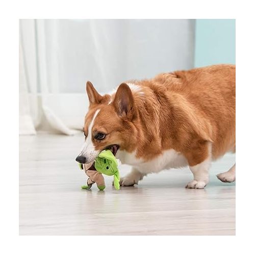 스타워즈 Star Wars for Pets Dog Toy Yoda 9 Inch Plush Flattie Dog Toy | Medium Yoda Dog Toy for All Dogs and Every Day Play to Add to Dog Toy Bin| Flat Dog Toy Stuffingless Dog Toy for Pets