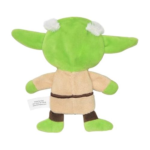 스타워즈 Star Wars for Pets Dog Toy Yoda 9 Inch Plush Flattie Dog Toy | Medium Yoda Dog Toy for All Dogs and Every Day Play to Add to Dog Toy Bin| Flat Dog Toy Stuffingless Dog Toy for Pets