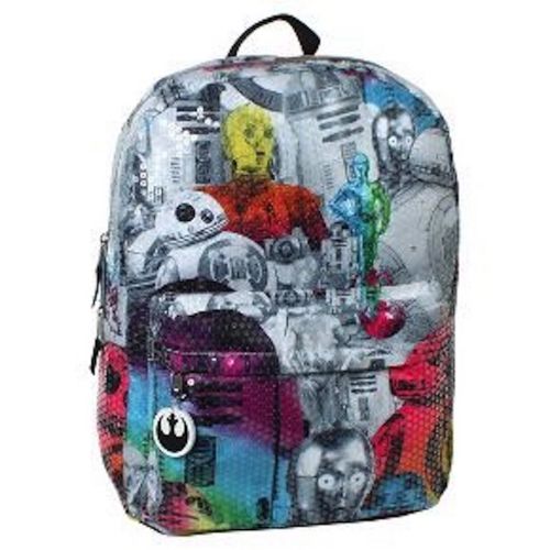 스타워즈 Star Wars 16 Sequined Kids Backpack - Rainbow