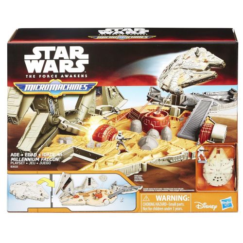 스타워즈 Star Wars The Force Awakens Micro Machines Millennium Falcon Playset