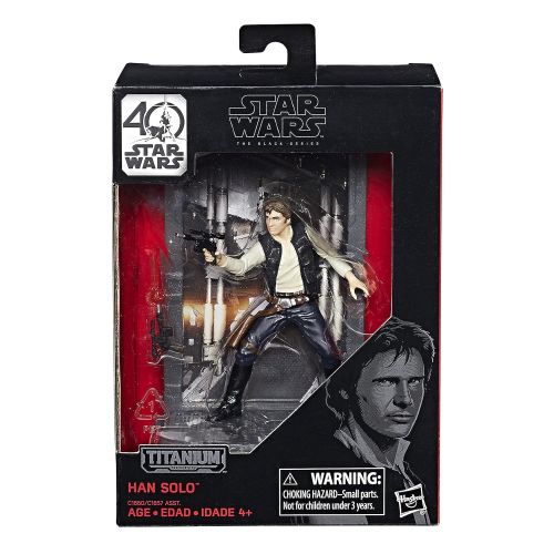 스타워즈 Star Wars Black Series Titanium 40th Anniversary Han Solo Action Figure