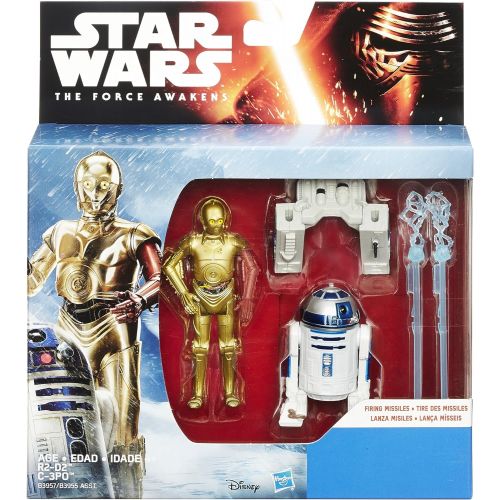 스타워즈 Star Wars The Force Awakens 3.75-Inch Figure 2-Pack Snow Mission R2-D2 and C-3PO