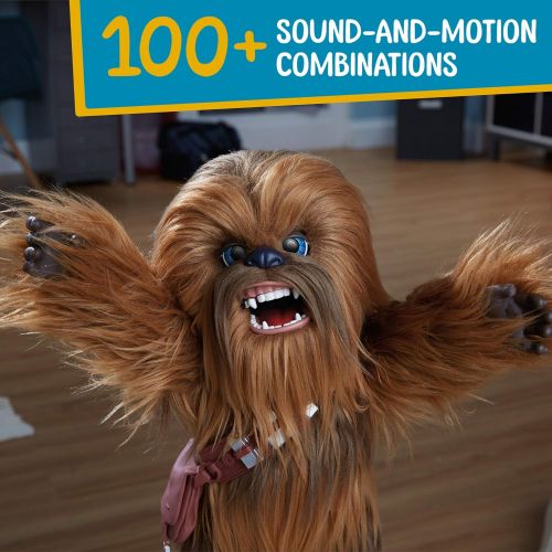 스타워즈 Star Wars Ultimate Co-pilot Chewie Interactive Plush Toy, brought to life by furReal, 100+ Sound-and-Motion Combinations, Ages 4 and Up