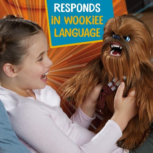 스타워즈 Star Wars Ultimate Co-pilot Chewie Interactive Plush Toy, brought to life by furReal, 100+ Sound-and-Motion Combinations, Ages 4 and Up