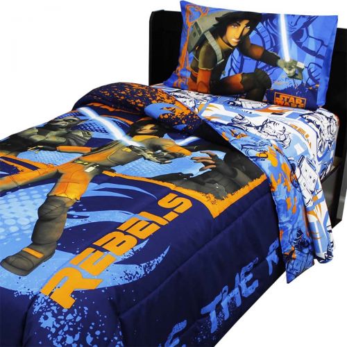 스타워즈 Disney Lucas Film Star Wars Rebels 5pc Full Comforter and Sheet Set Bedding Collection